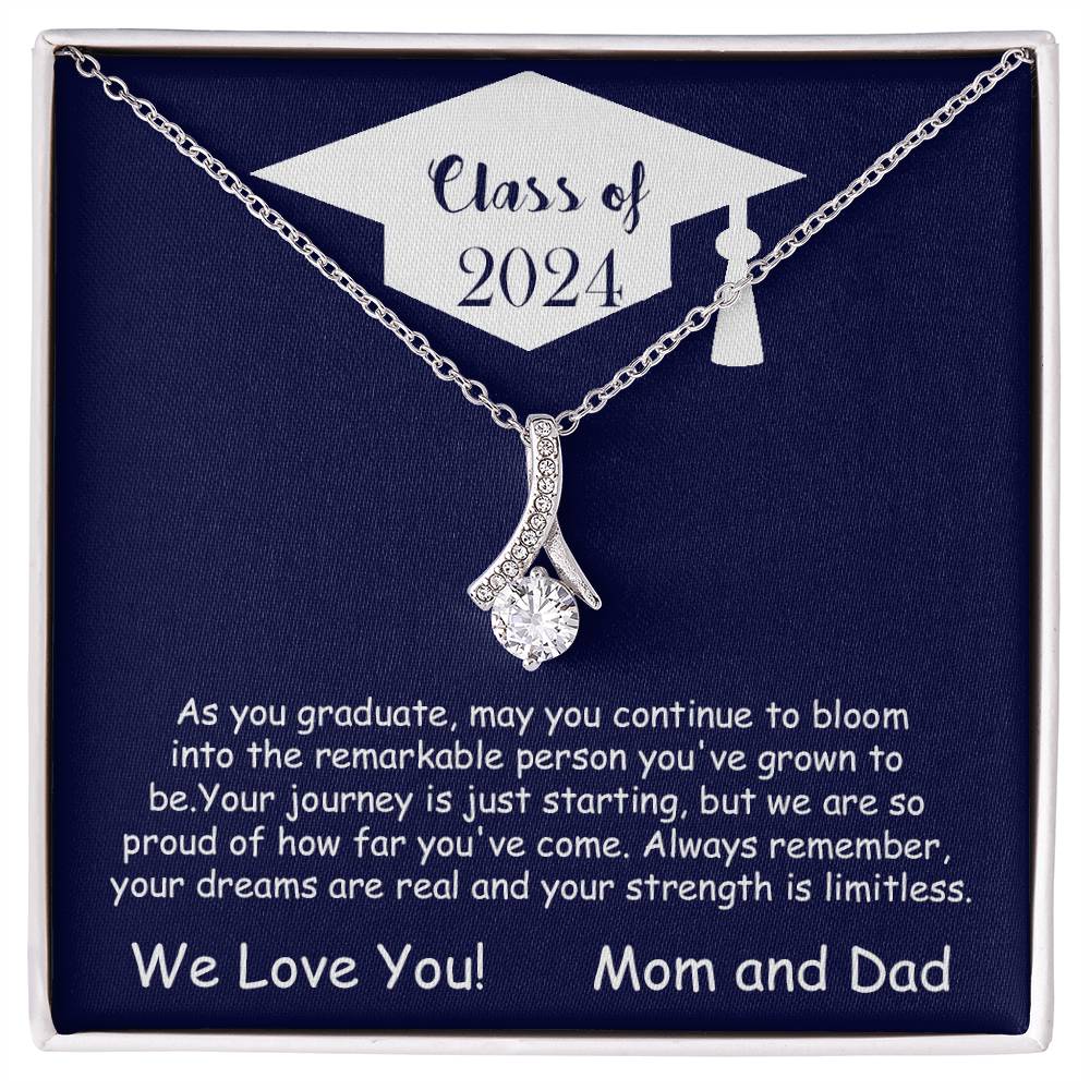 Graduation Gift - Daughter from Mom and Dad - Alluring Beauty Necklace - FREE SHIPPING