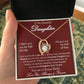 Gift to Daughter From Mom - Heart Diamond Royal