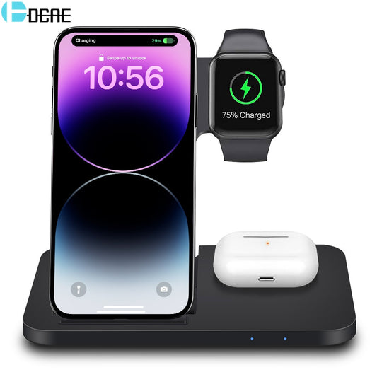 3-in-1 Wireless Fast Charger Dock Station - FREE SHIPPING